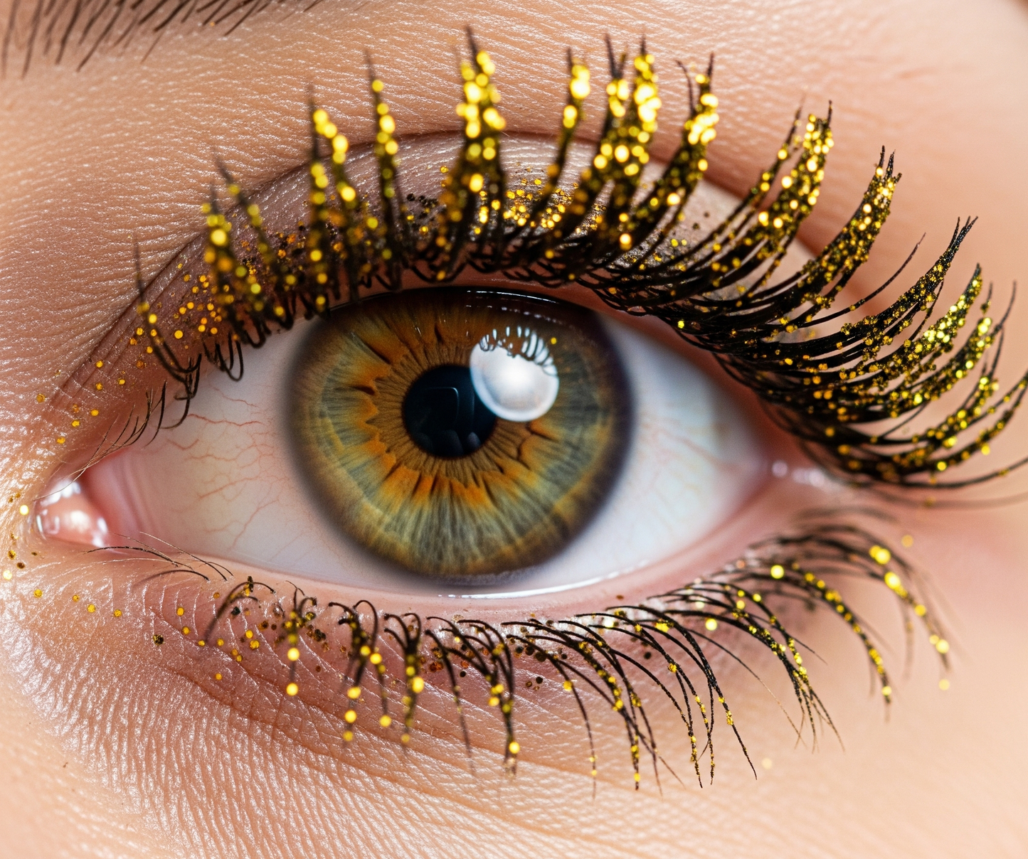 Glittrig mascara