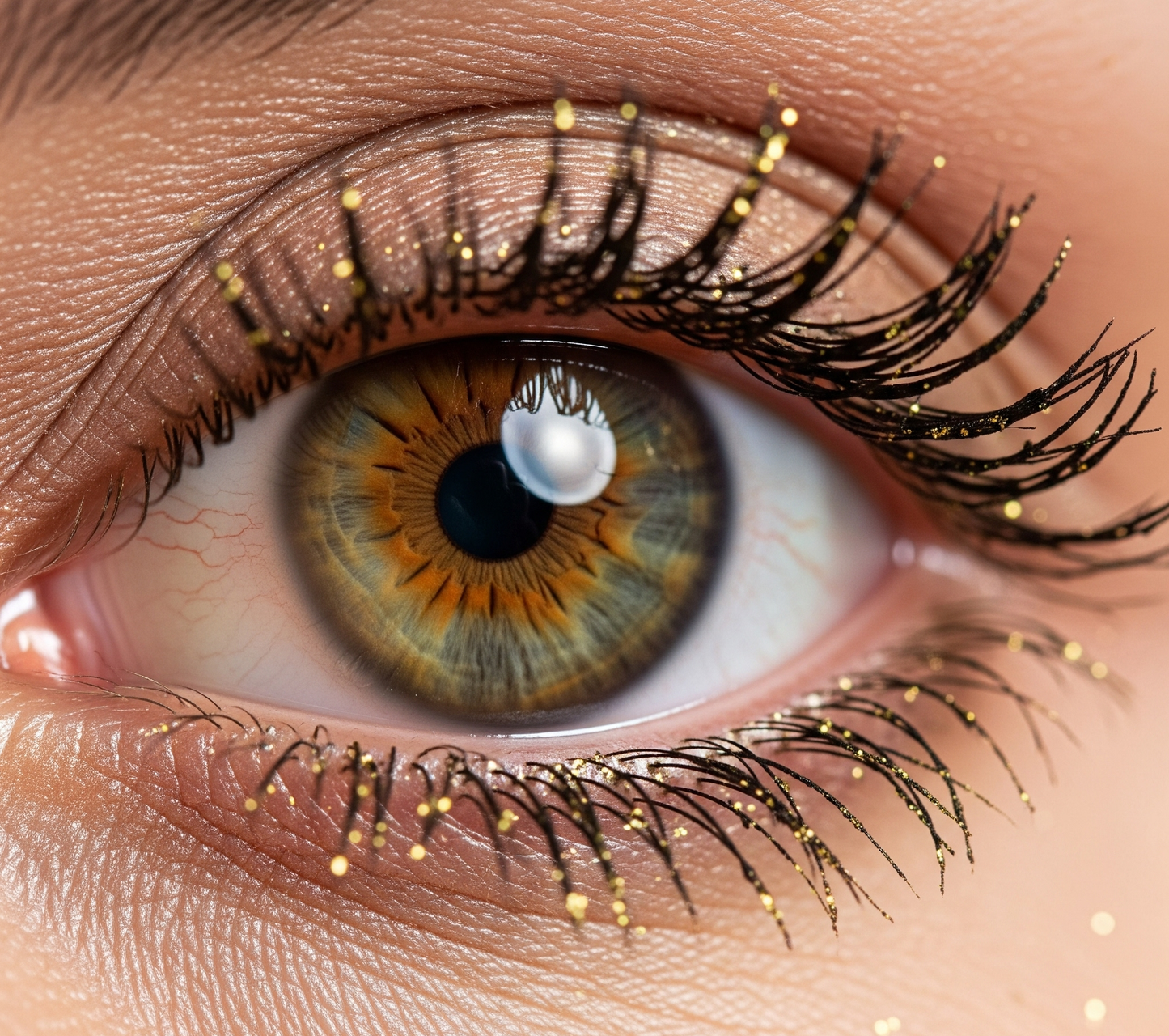 Glittrig mascara