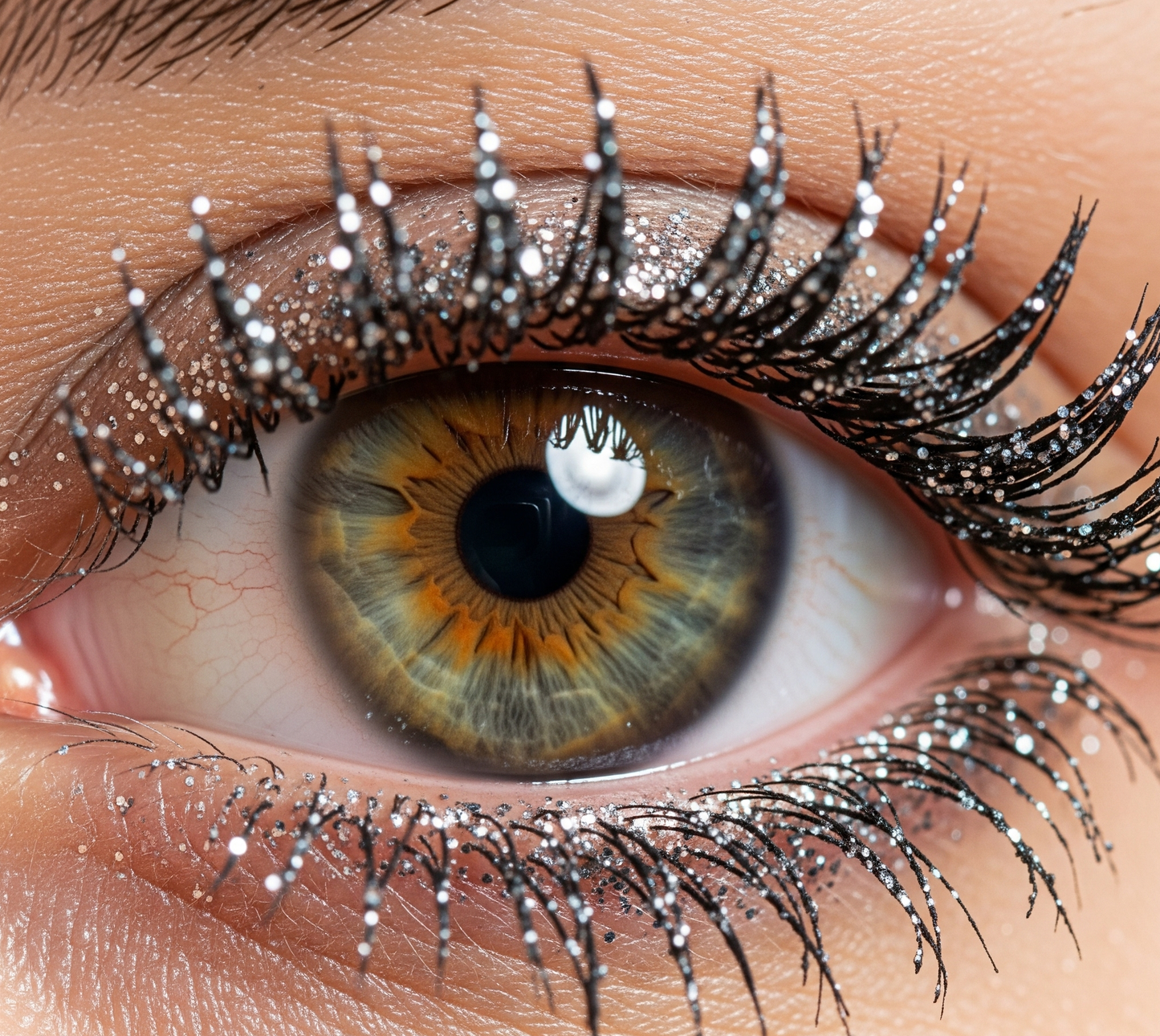 Glittrig mascara