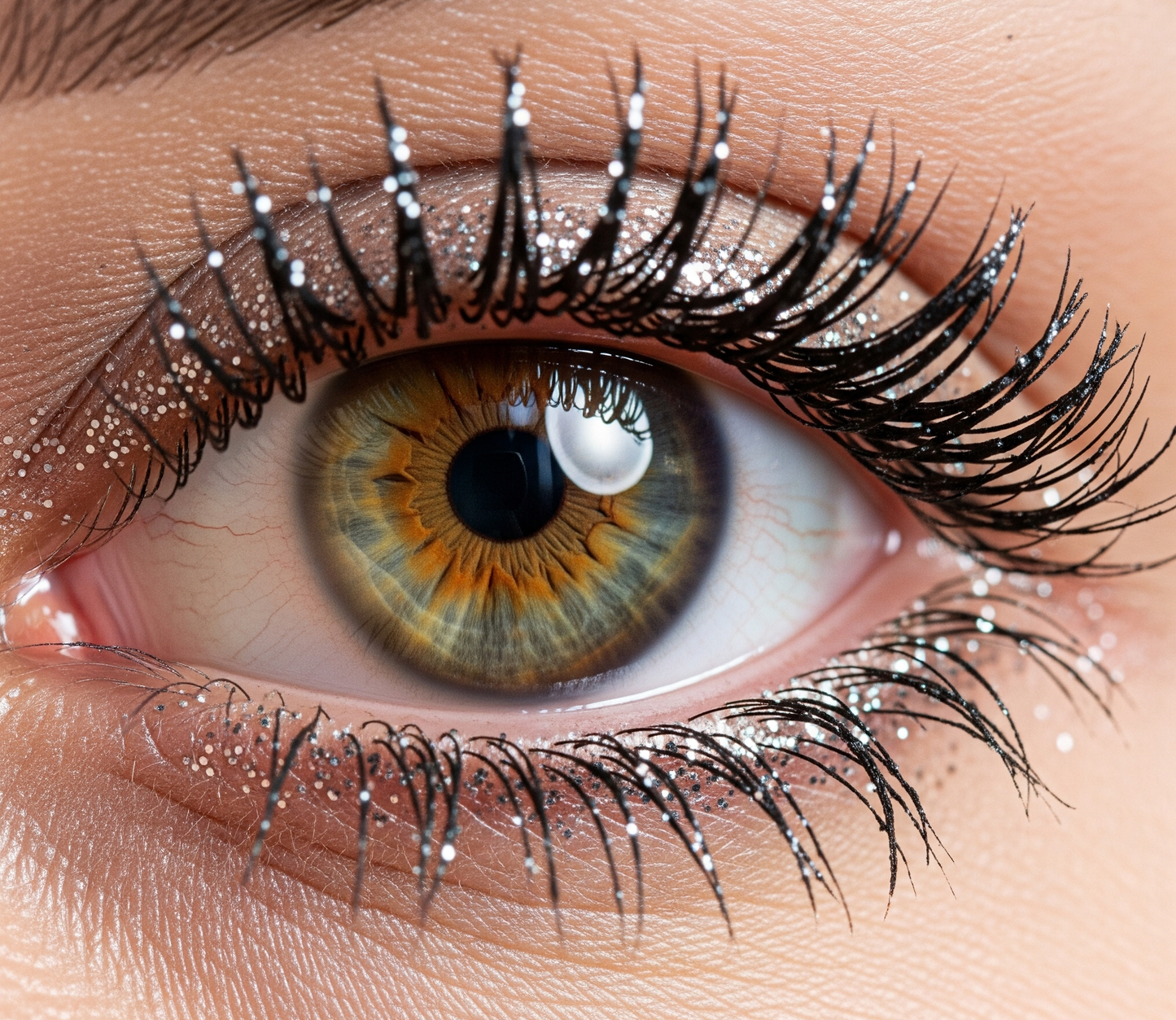 Glittrig mascara